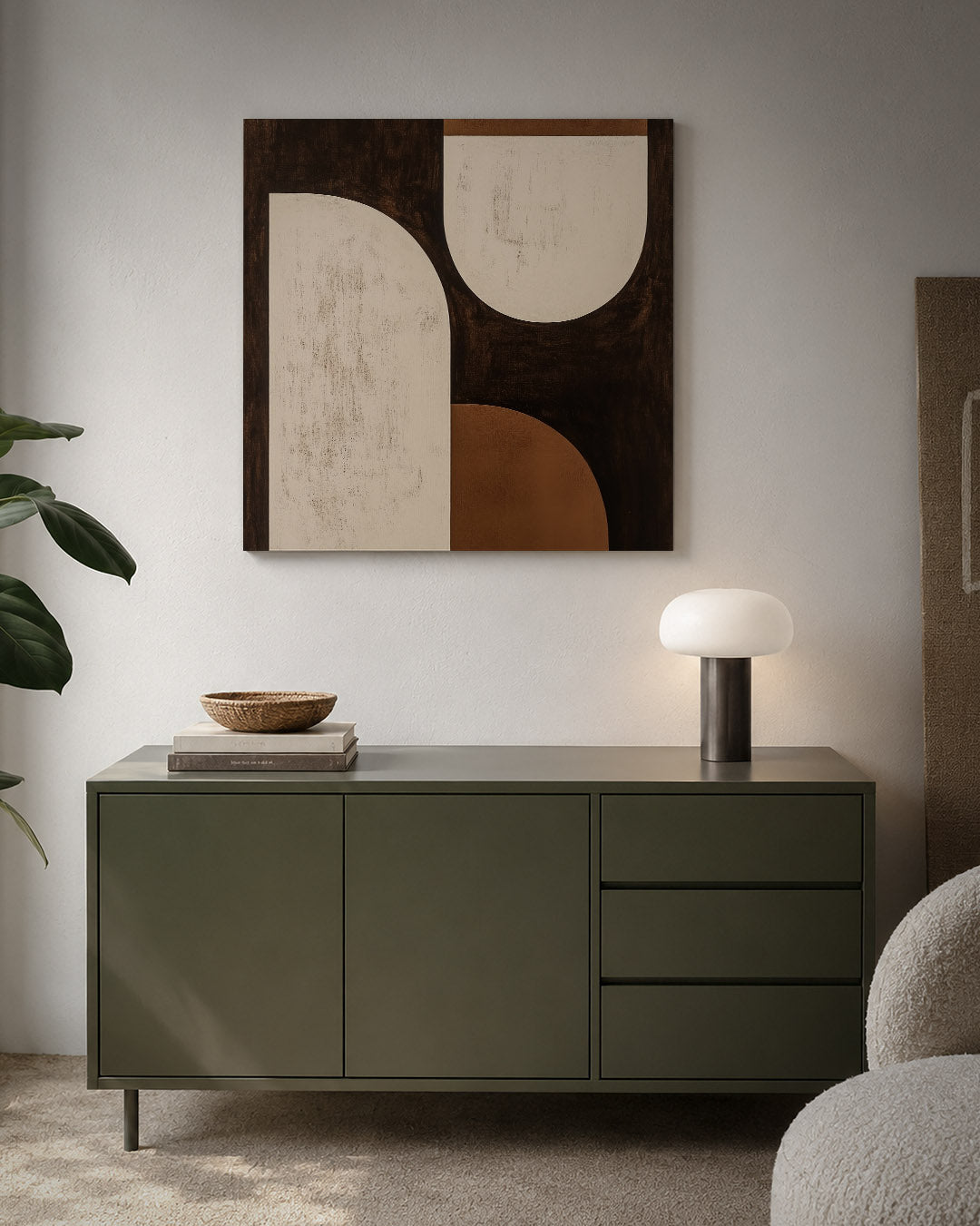 Geometrische vormen compositie Kunstwerk