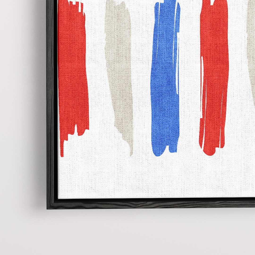Kleurrijke Strepen Kunstwerk-canvas-dibond-plexiglas-wanddecoratie-WallArtistic
