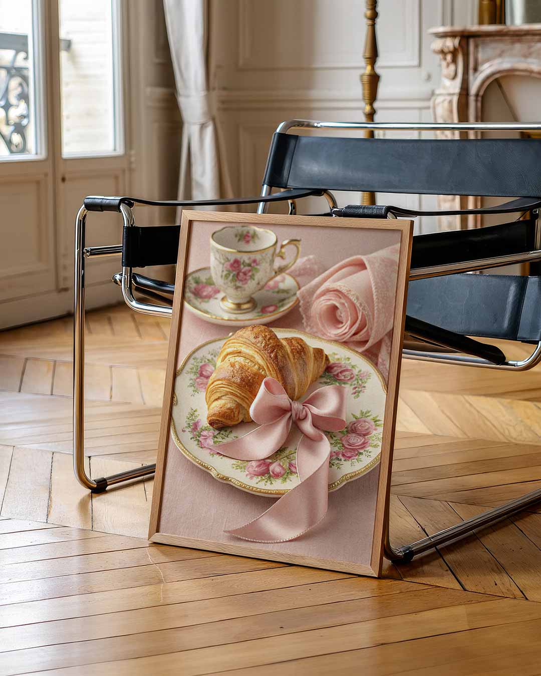 Elegante Rozen Ontbijtposter