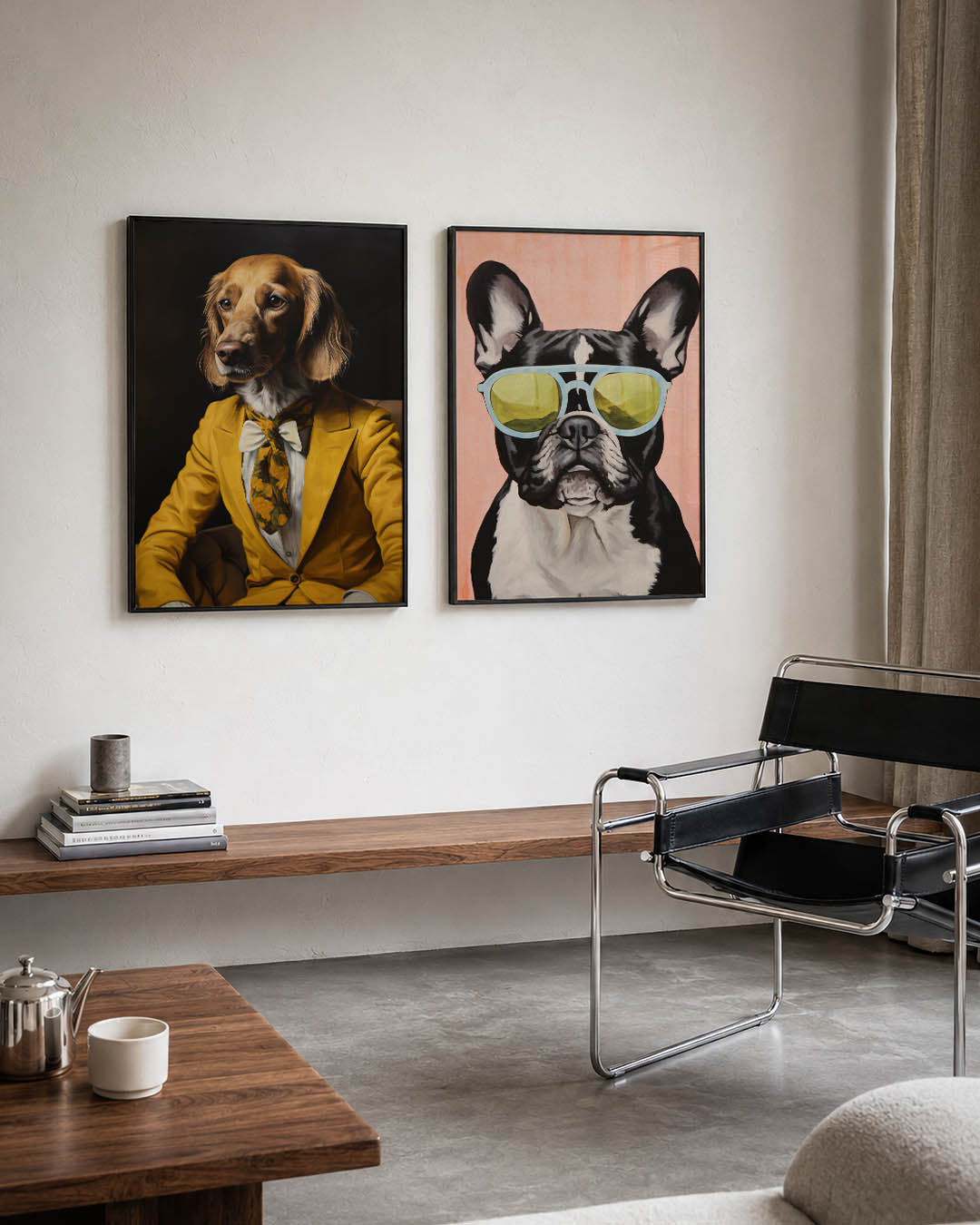 Elegante hondenportret Posterset