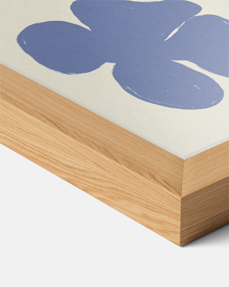 Botanische Pastelblauw Poster-WallArtistic