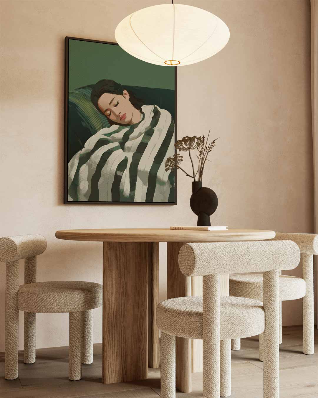 Sereen Slapend Kunstwerk-canvas-dibond-plexiglas-wanddecoratie-WallArtistic