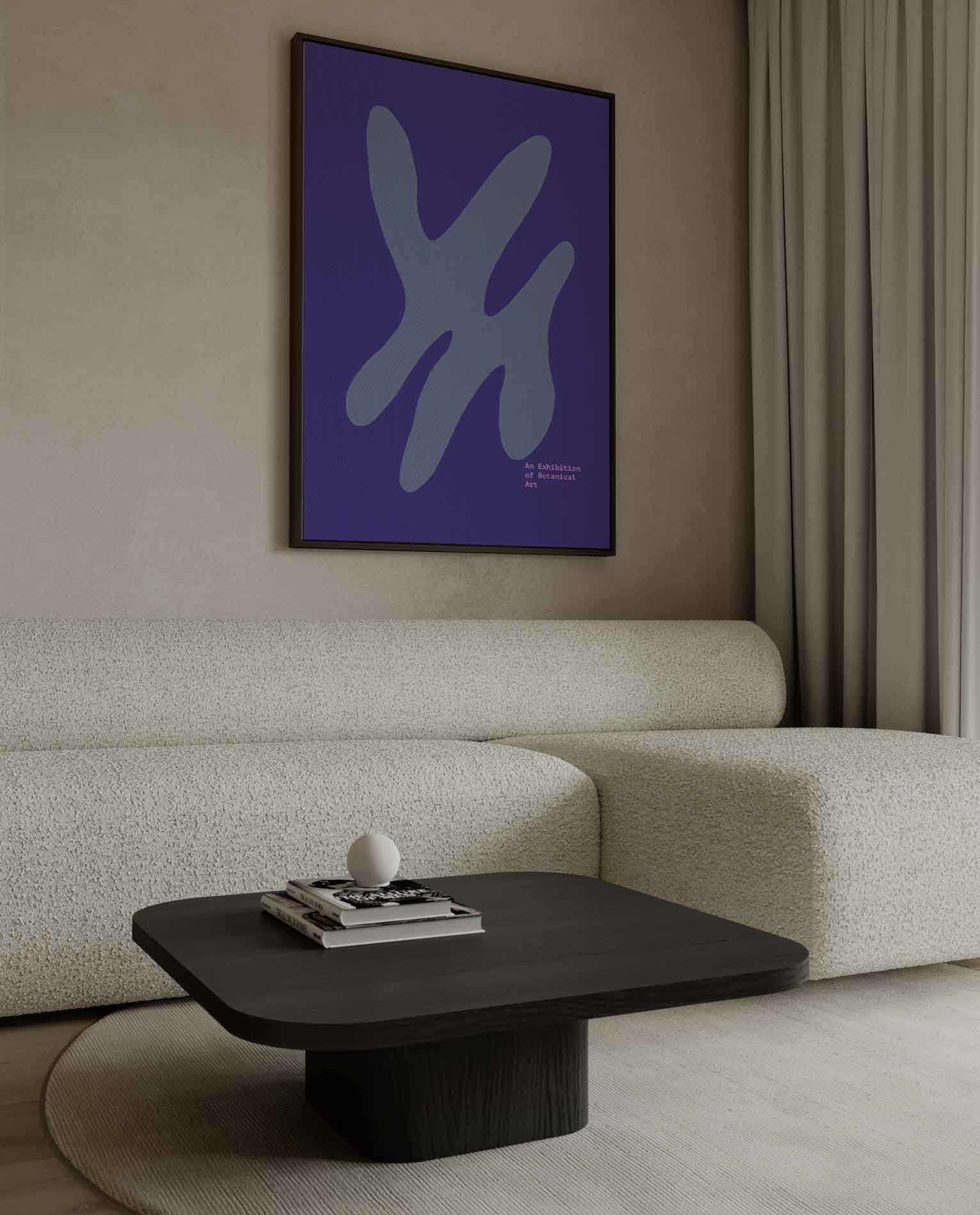 Abstracte Botanische Expressie Kunstwerk-canvas-dibond-plexiglas-wanddecoratie-WallArtistic