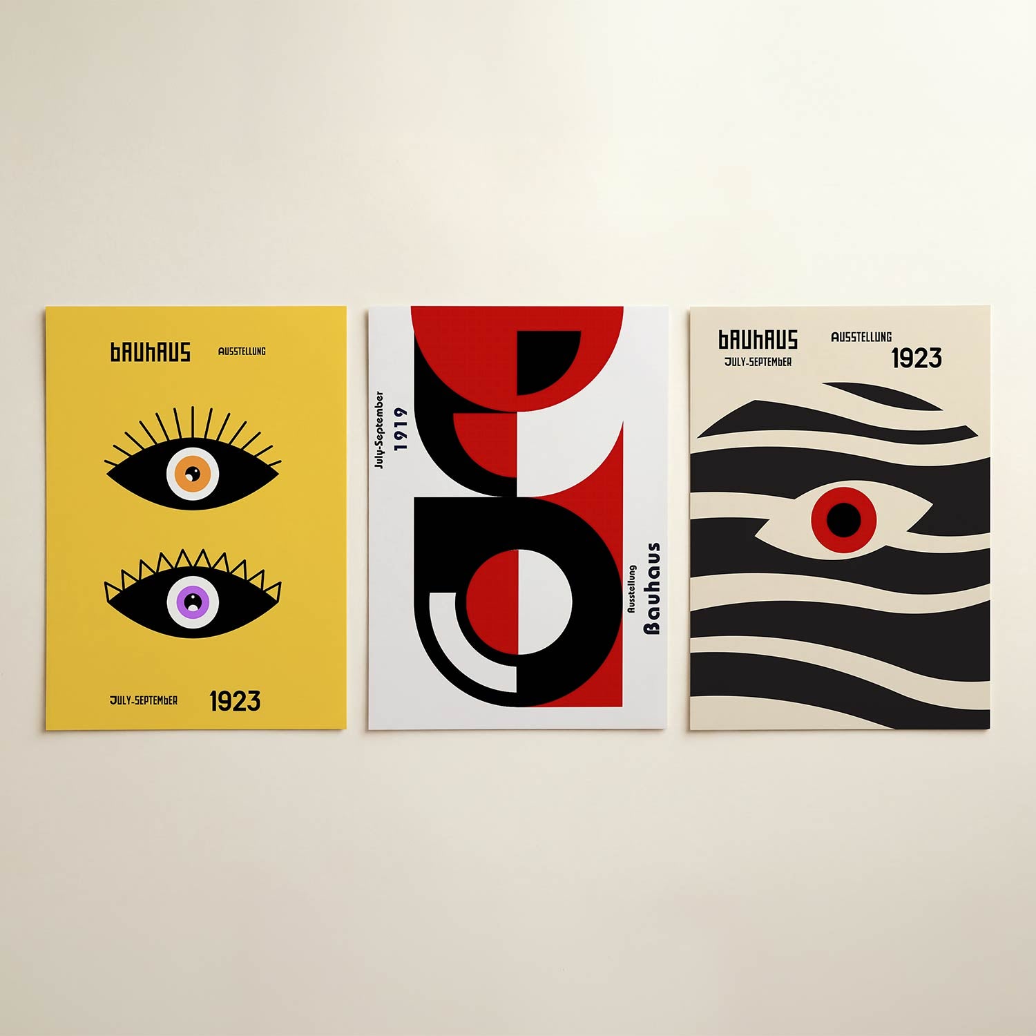 Oogvormen en kleur Posterset