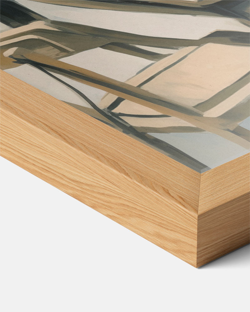 Zonnige Patio Tafelscène Poster-WallArtistic