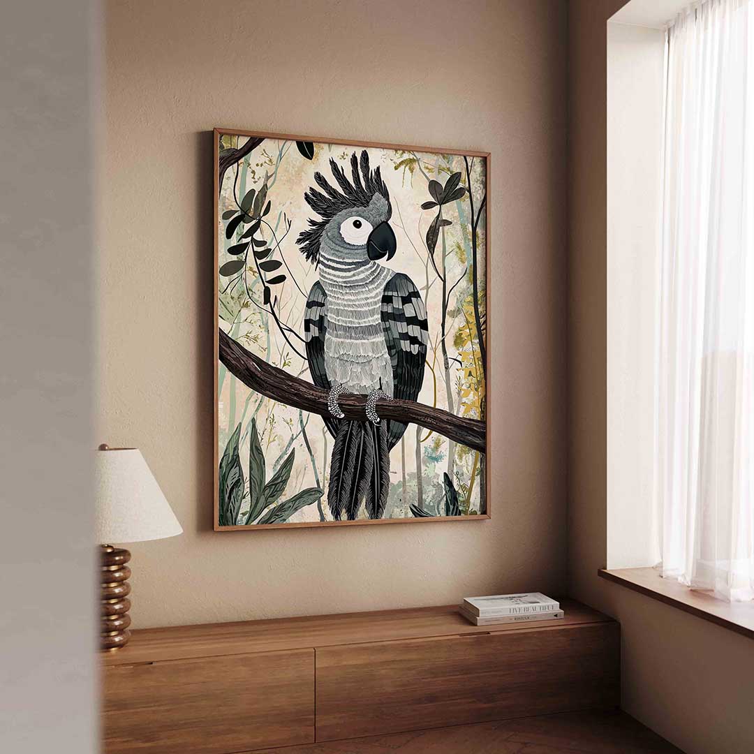 Papegaai op tak Poster