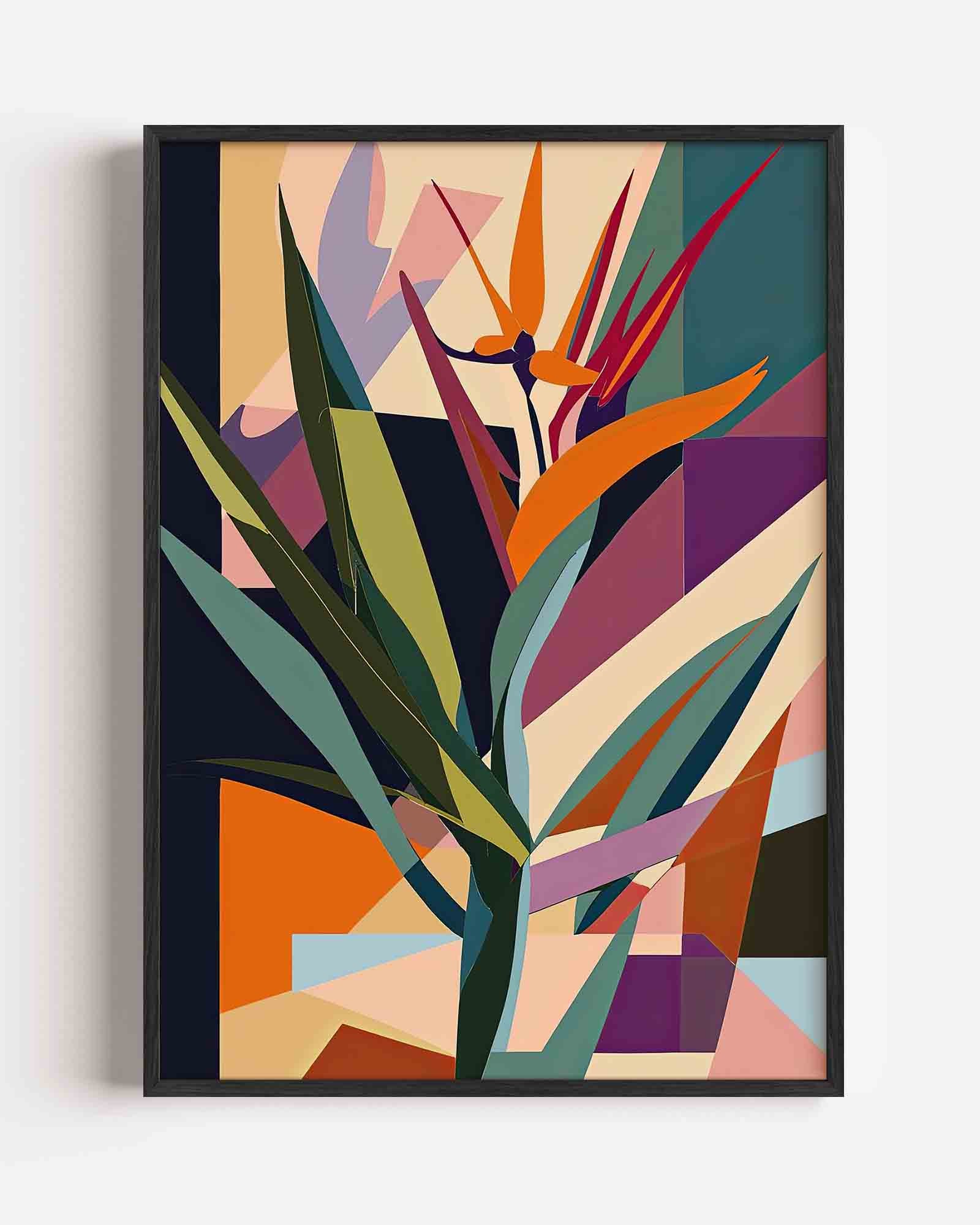 Abstracte bladeren Poster
