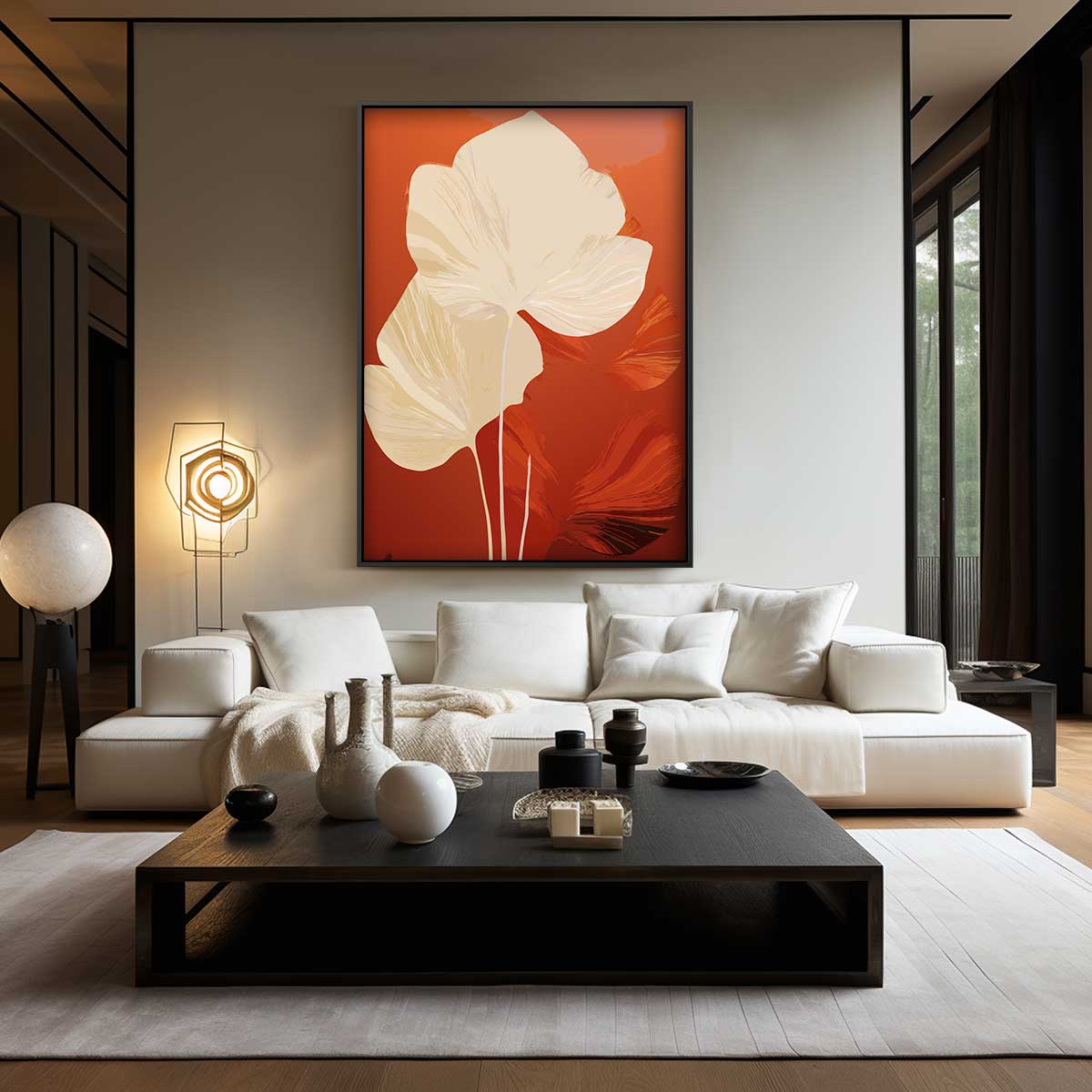 Warme Herfstbladeren Kunstwerk-canvas-dibond-plexiglas-wanddecoratie-WallArtistic