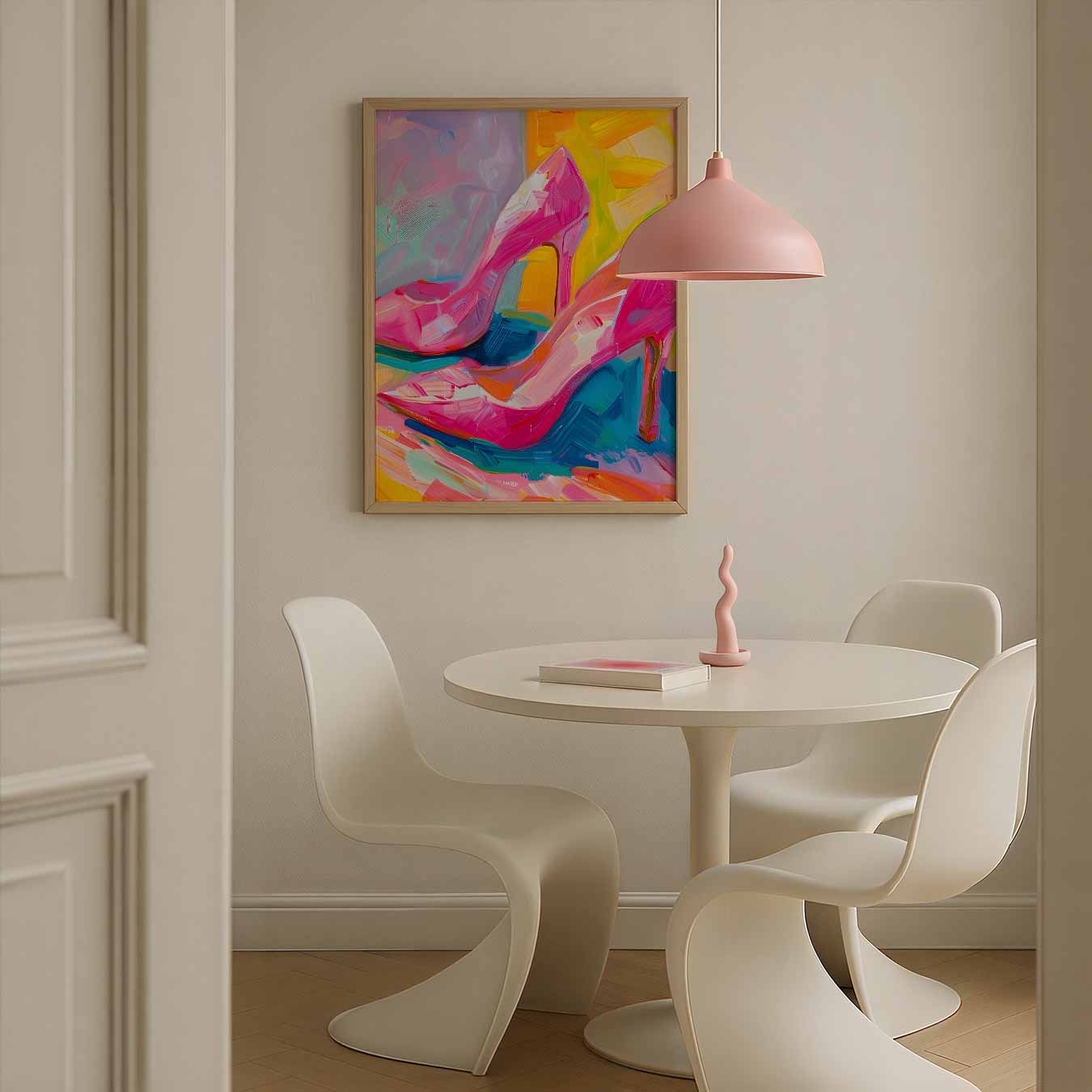 Kleurrijk Stiletto Kunstwerk Poster