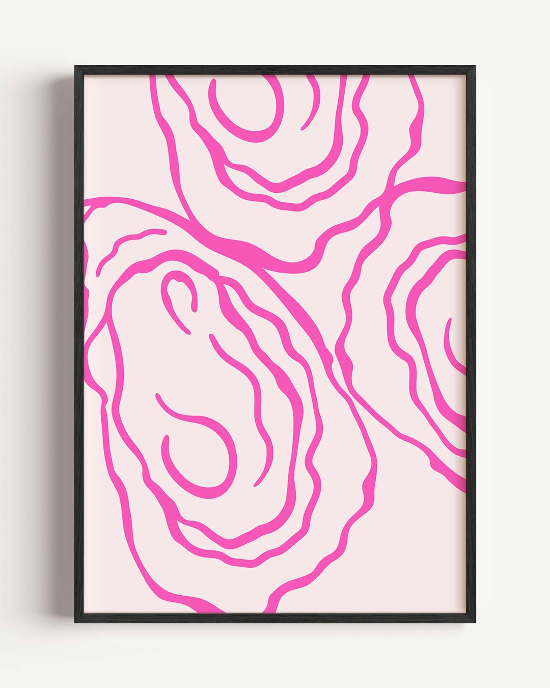 Moderne Pastel Oyster Print Poster-WallArtistic