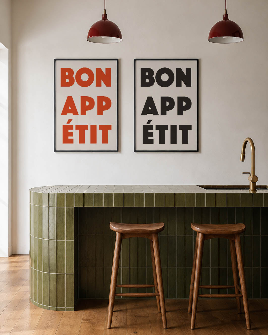 Krachtige typografie Posterset