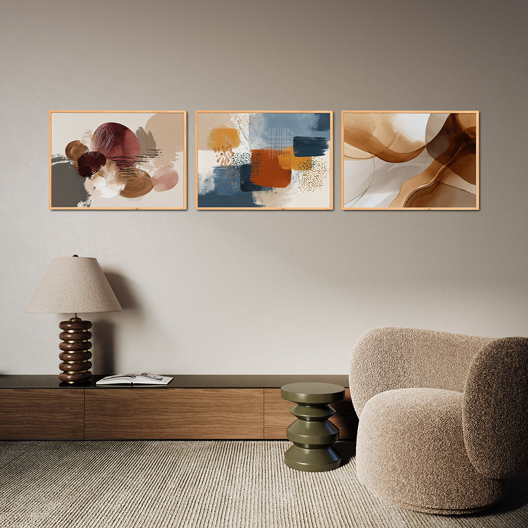 Vorm en kleurenspel Posterset