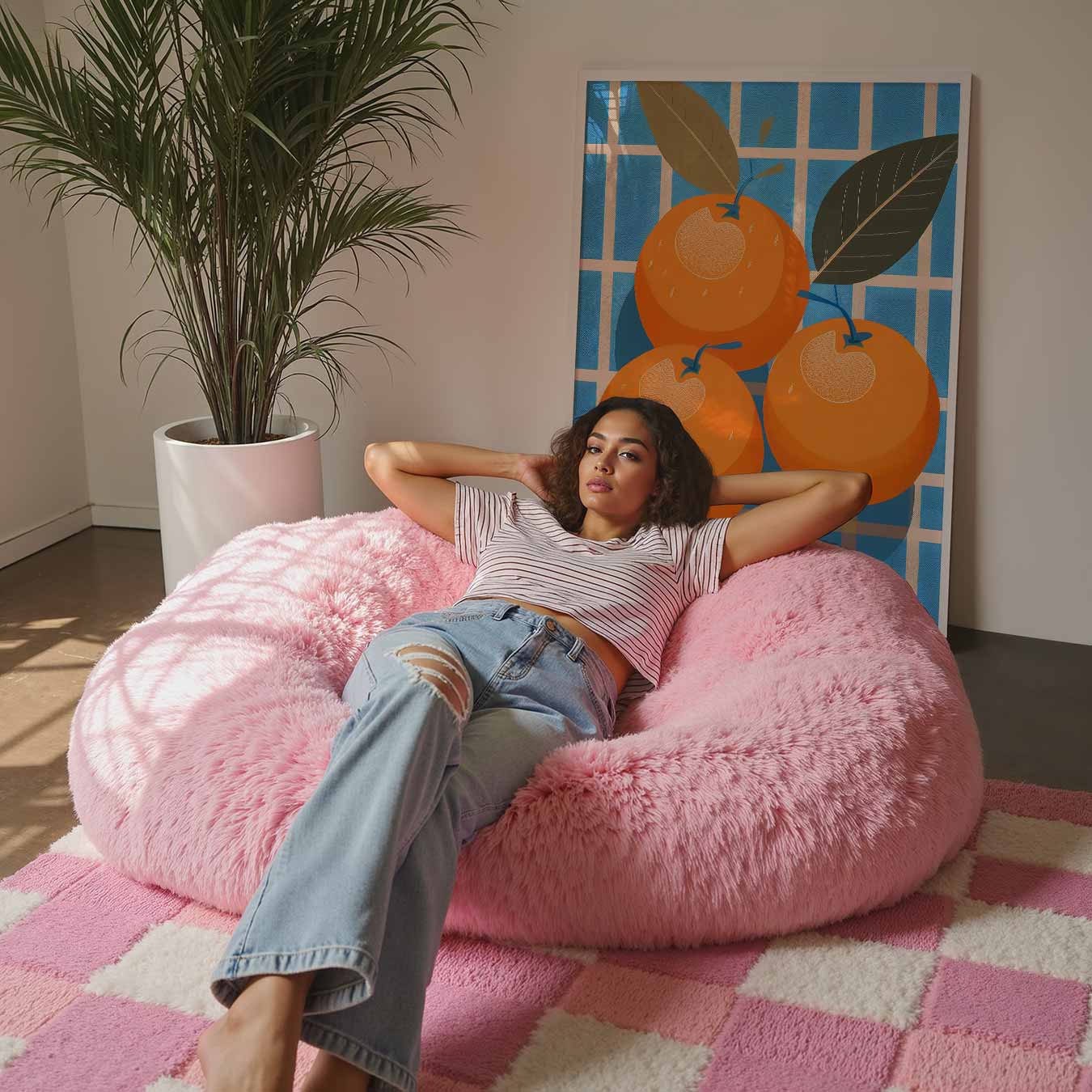 Zomerse Sinaasappelverwondering Poster-WallArtistic