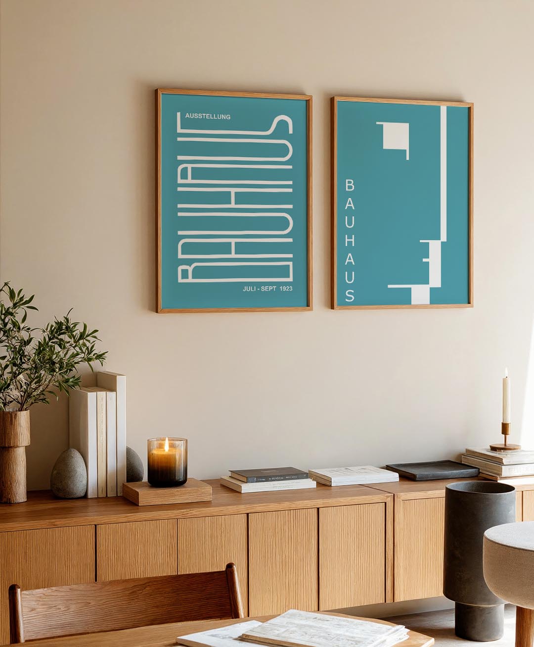 Lijnen en kleurvlakken Posterset