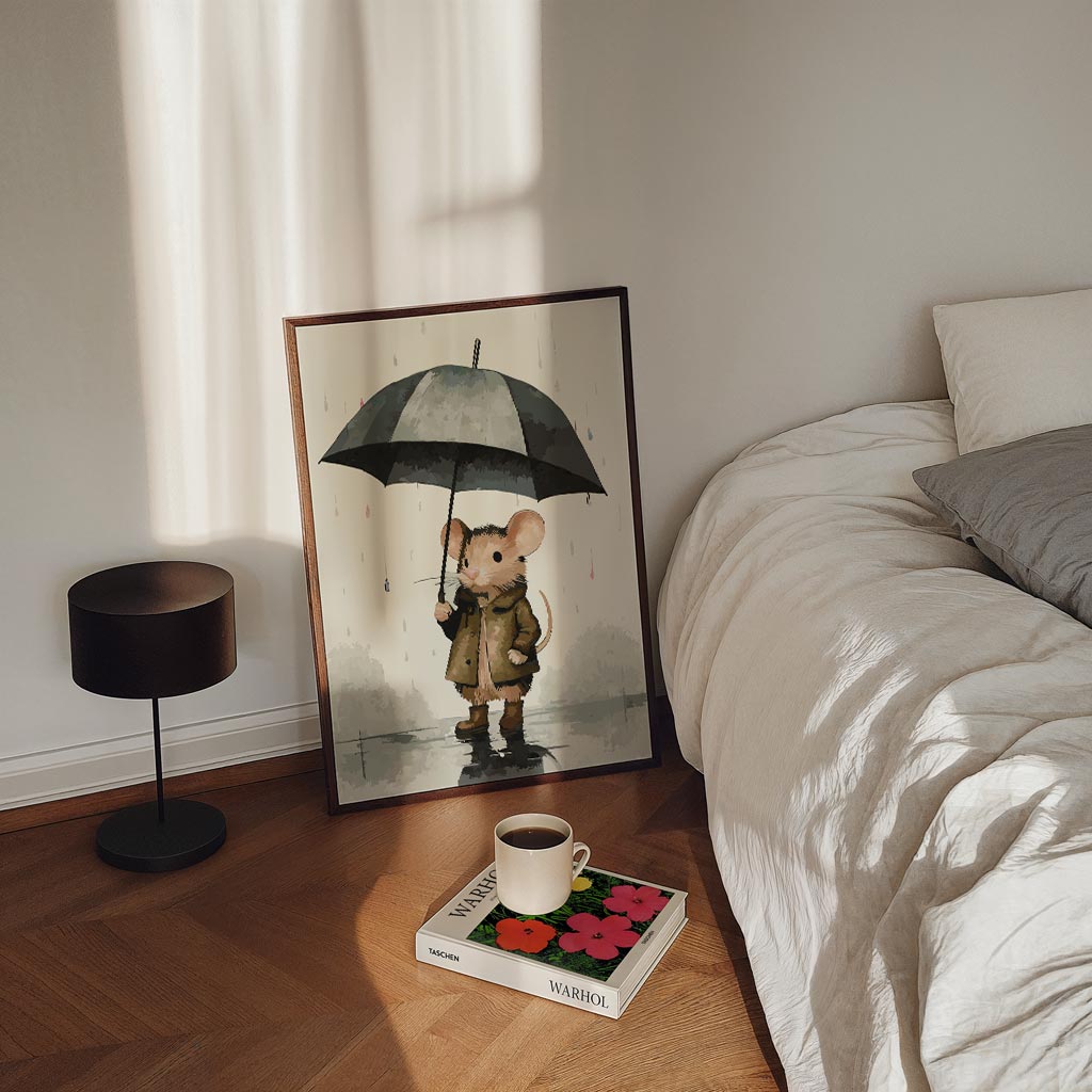 Regenachtige Muis Avonturen Poster-WallArtistic