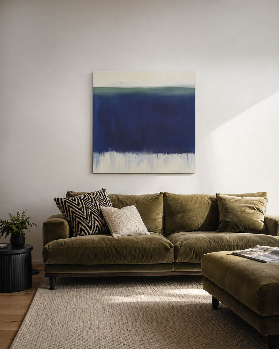Horizontale kleurenlaag Kunstwerk