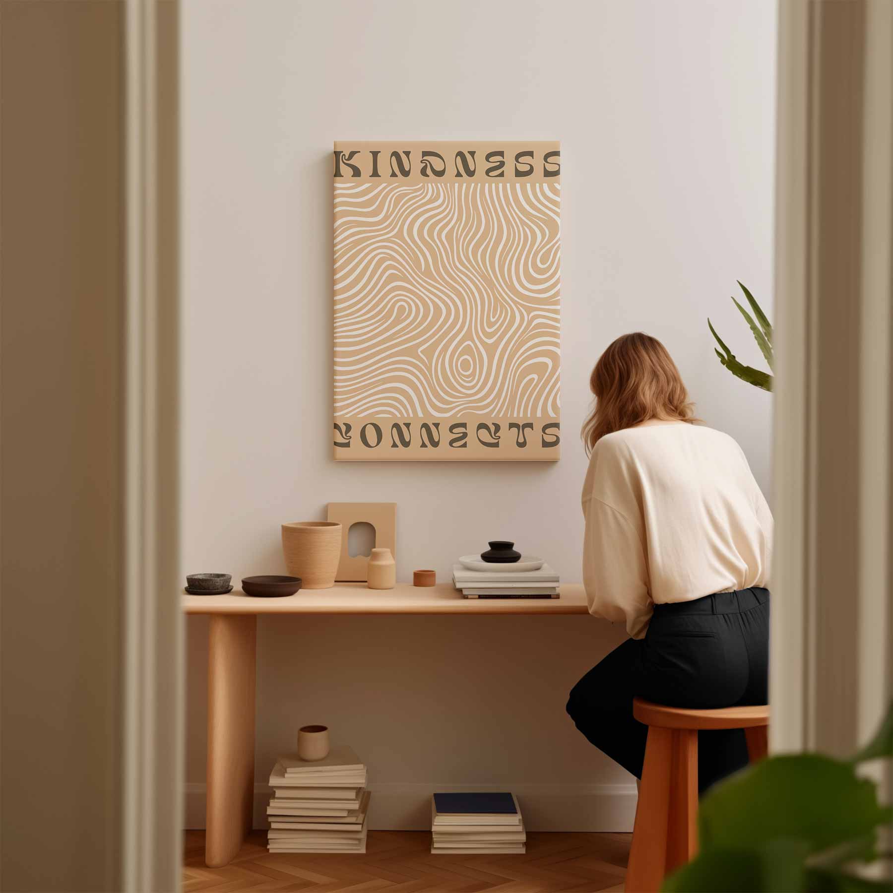 Verbindende Vriendelijkheid Kunstwerk-canvas-dibond-plexiglas-wanddecoratie-WallArtistic