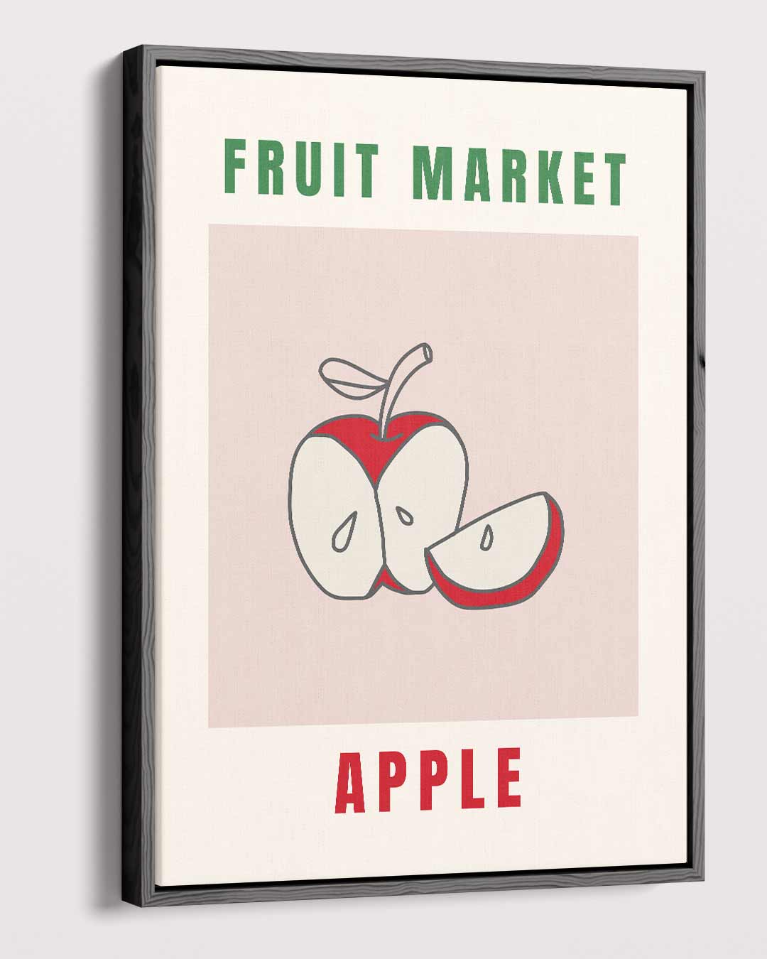 Vrolijke Fruit Illustratie Kunstwerk-canvas-dibond-plexiglas-wanddecoratie-WallArtistic