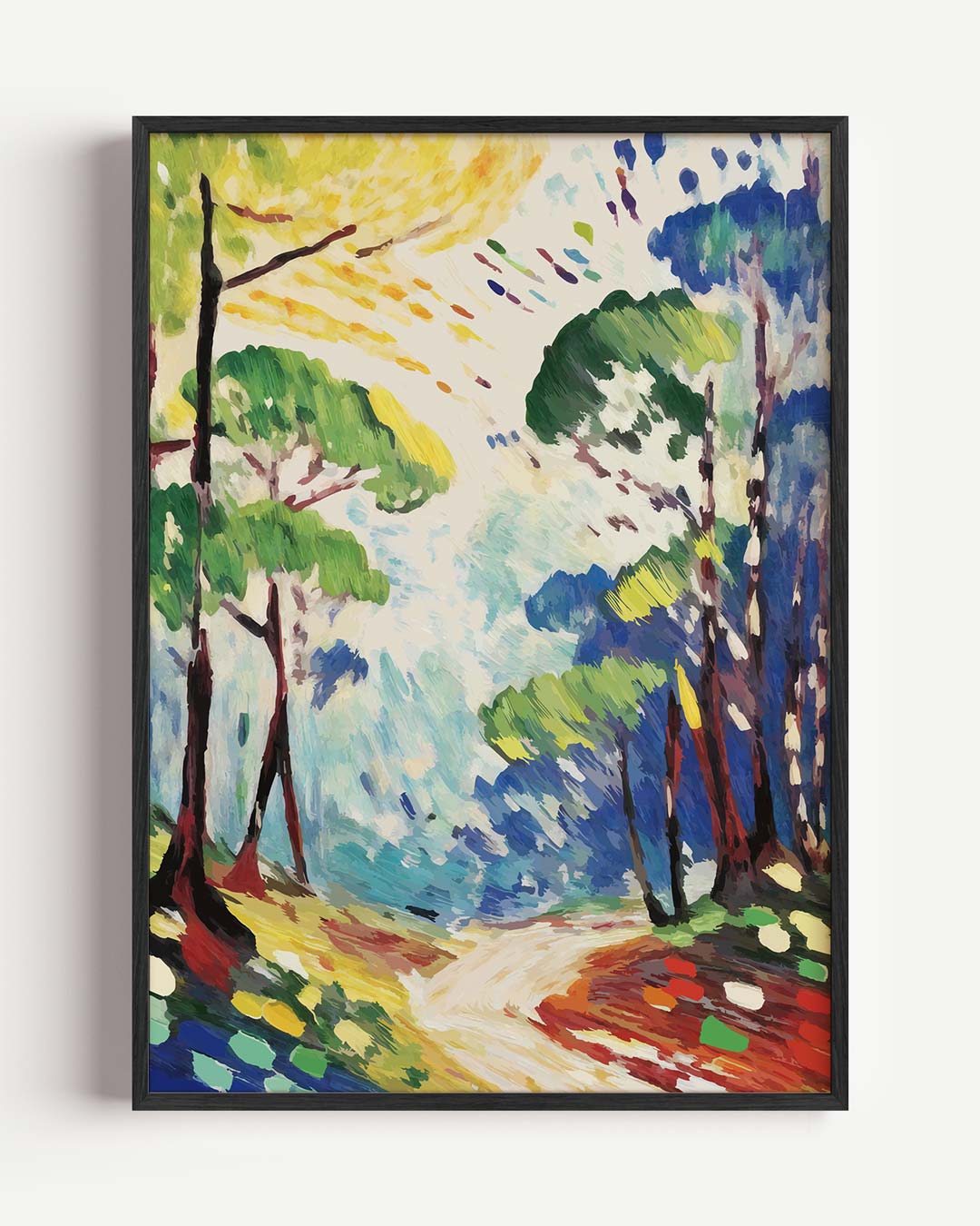 Dromerig Boslandschap Poster-WallArtistic