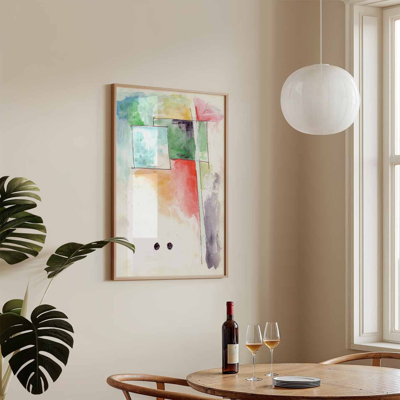 Kleurrijke Abstracte Compositie Poster-WallArtistic