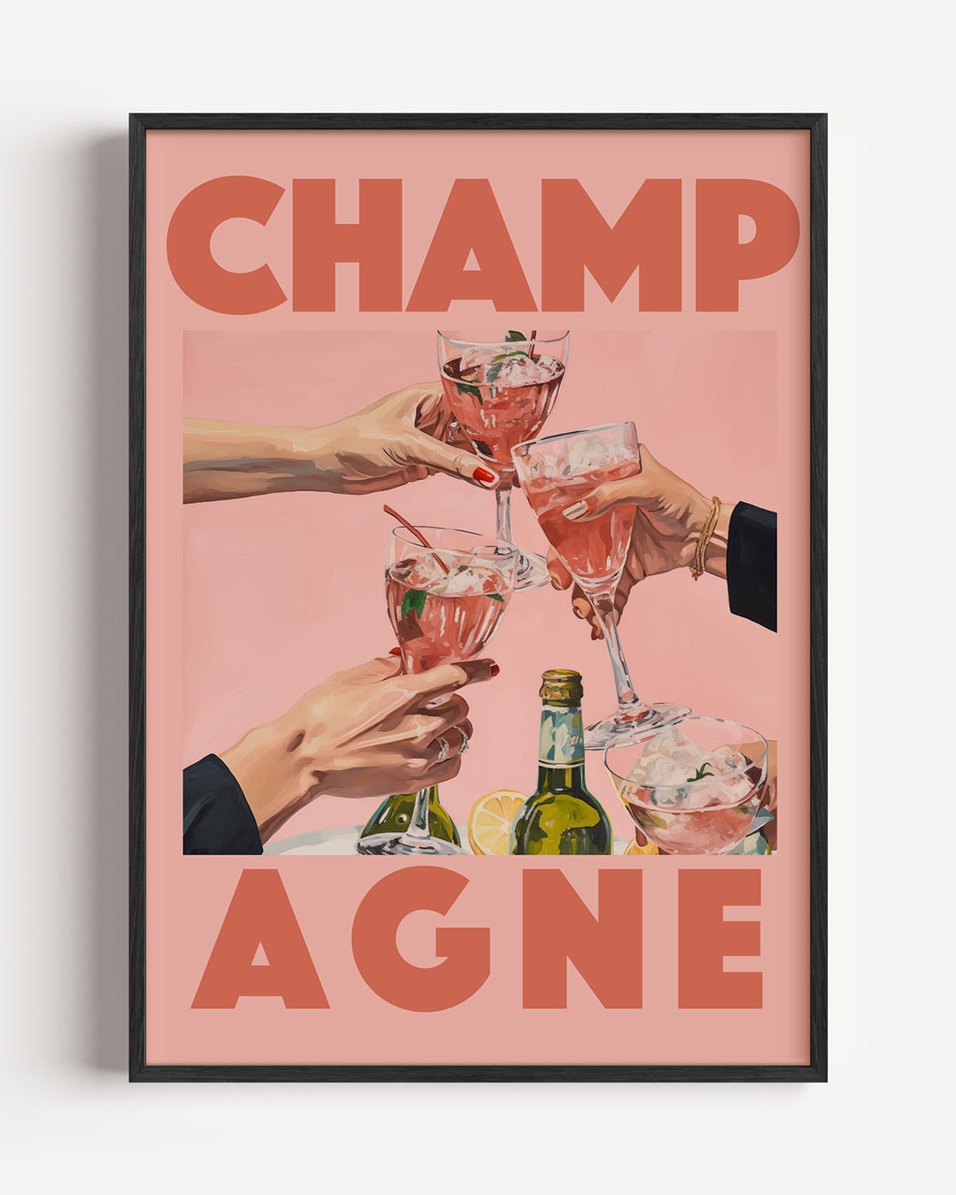 Cheers to Friendship Poster-WallArtistic