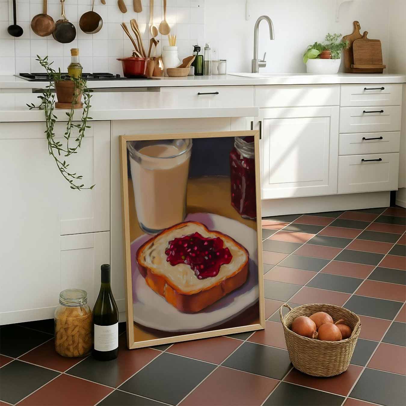 Ontbijt Nostalgie Poster-WallArtistic