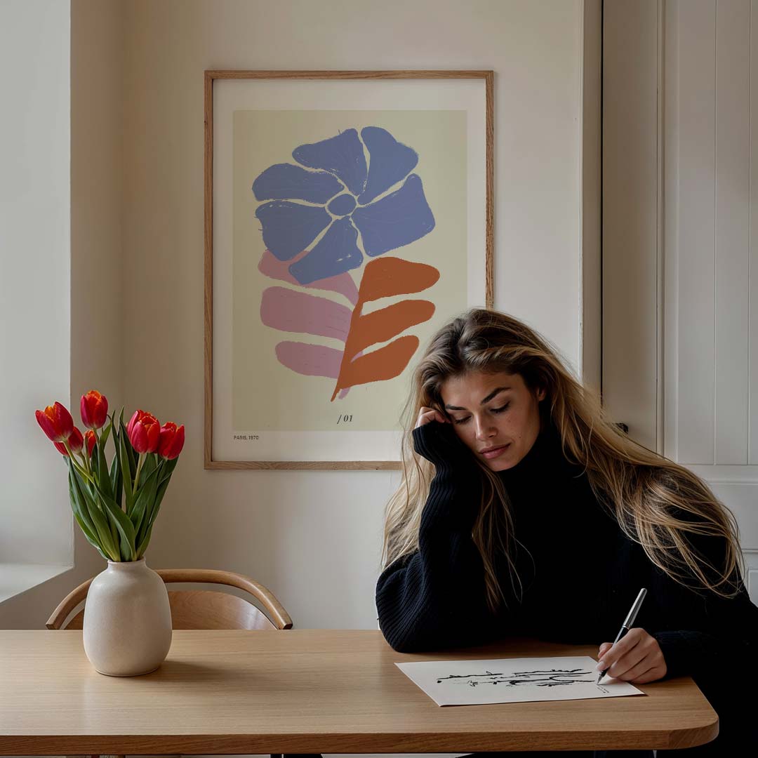 Bloemenpracht Vintage Poster-WallArtistic