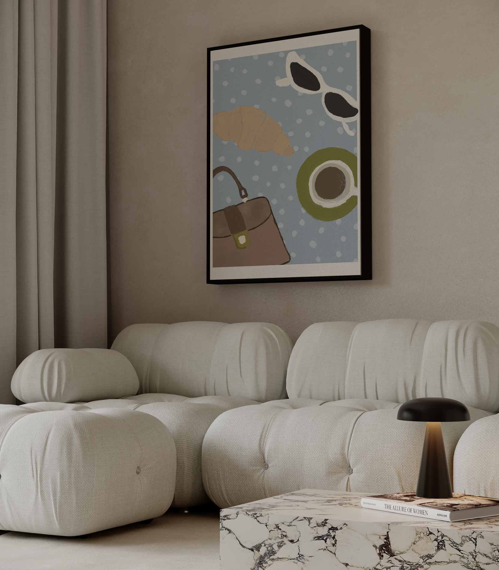 Parisian Morning Vibes Kunstwerk-canvas-dibond-plexiglas-wanddecoratie-WallArtistic