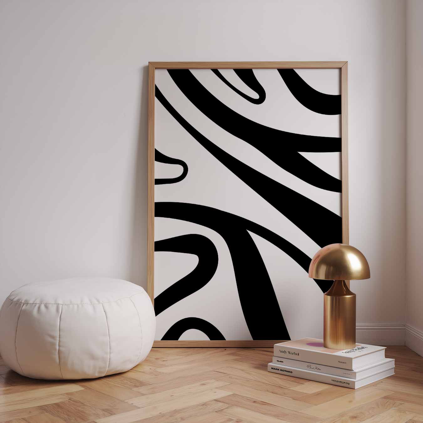 Zebra Strepen Kunstposter-WallArtistic