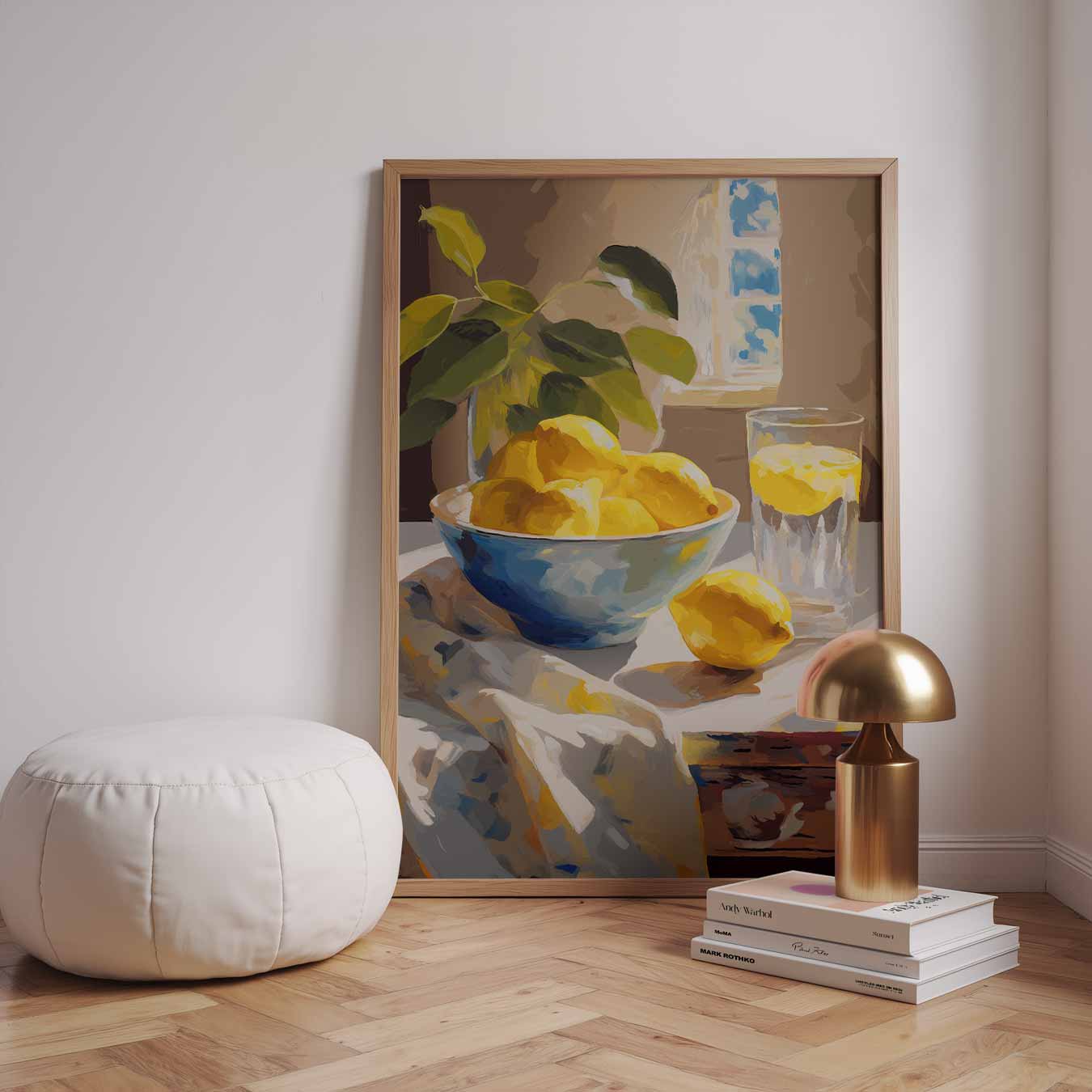 Zonovergoten Citroenen Poster-WallArtistic