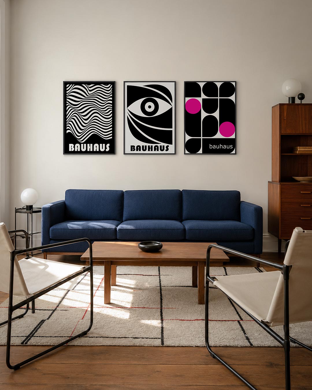 Golvend lijnenspel Posterset