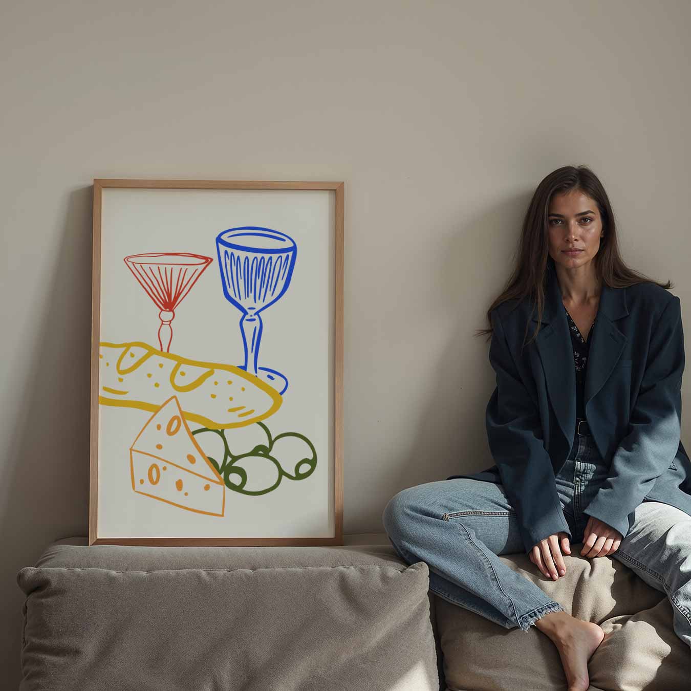 Gezellige Borrelavond Poster-WallArtistic