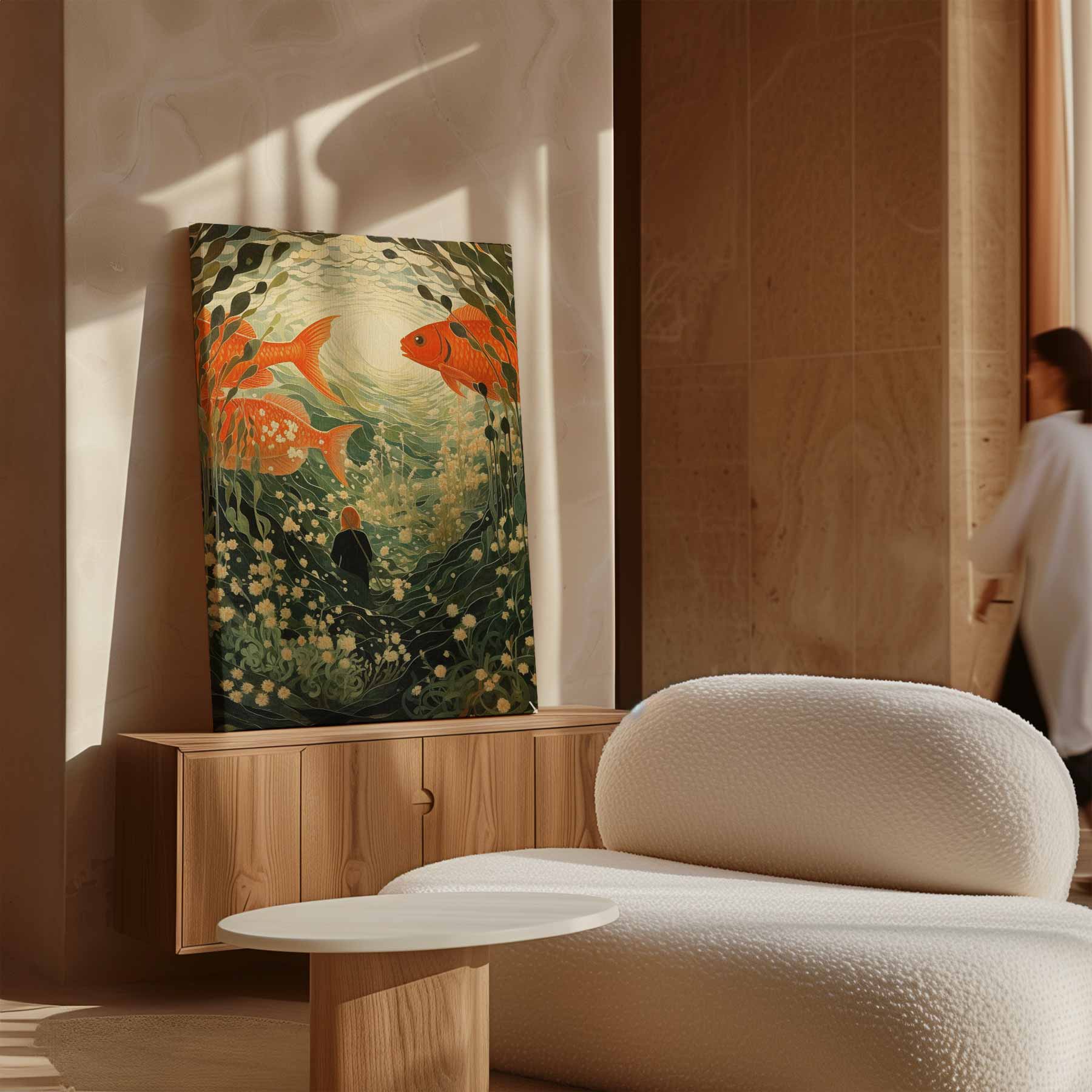 Onderwater Fantasie Kunstwerk-canvas-dibond-plexiglas-wanddecoratie-WallArtistic