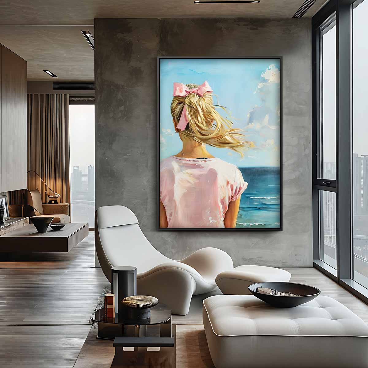 Dromerige Zomerzee Kunstwerk-canvas-dibond-plexiglas-wanddecoratie-WallArtistic