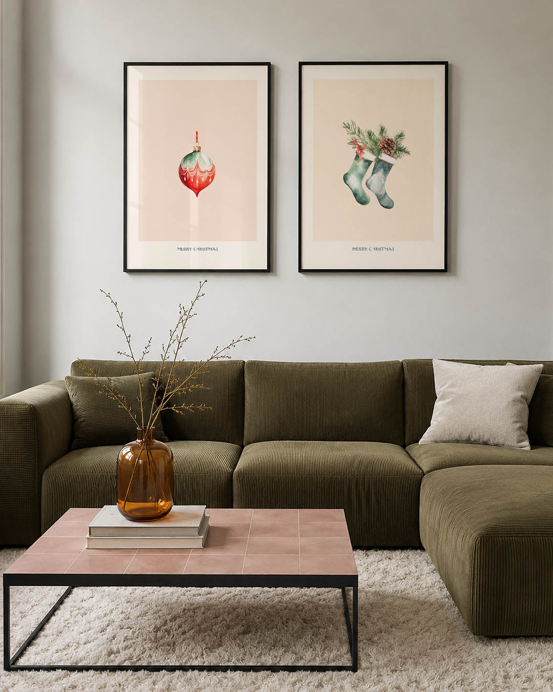 Kerstsfeer ornament Posterset