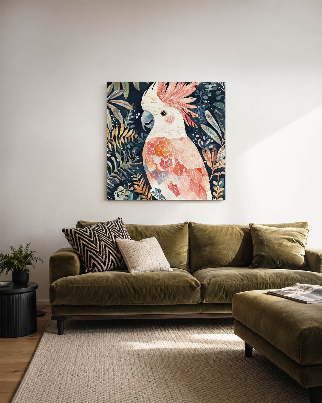 Vrolijke vogel illustratie Kunstwerk