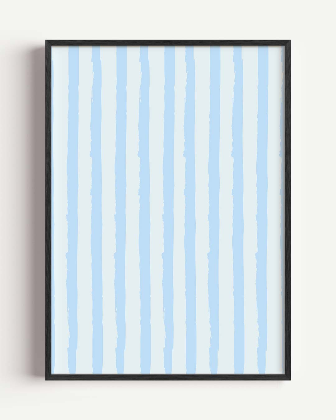 Zachtblauwe Strepen Poster-WallArtistic
