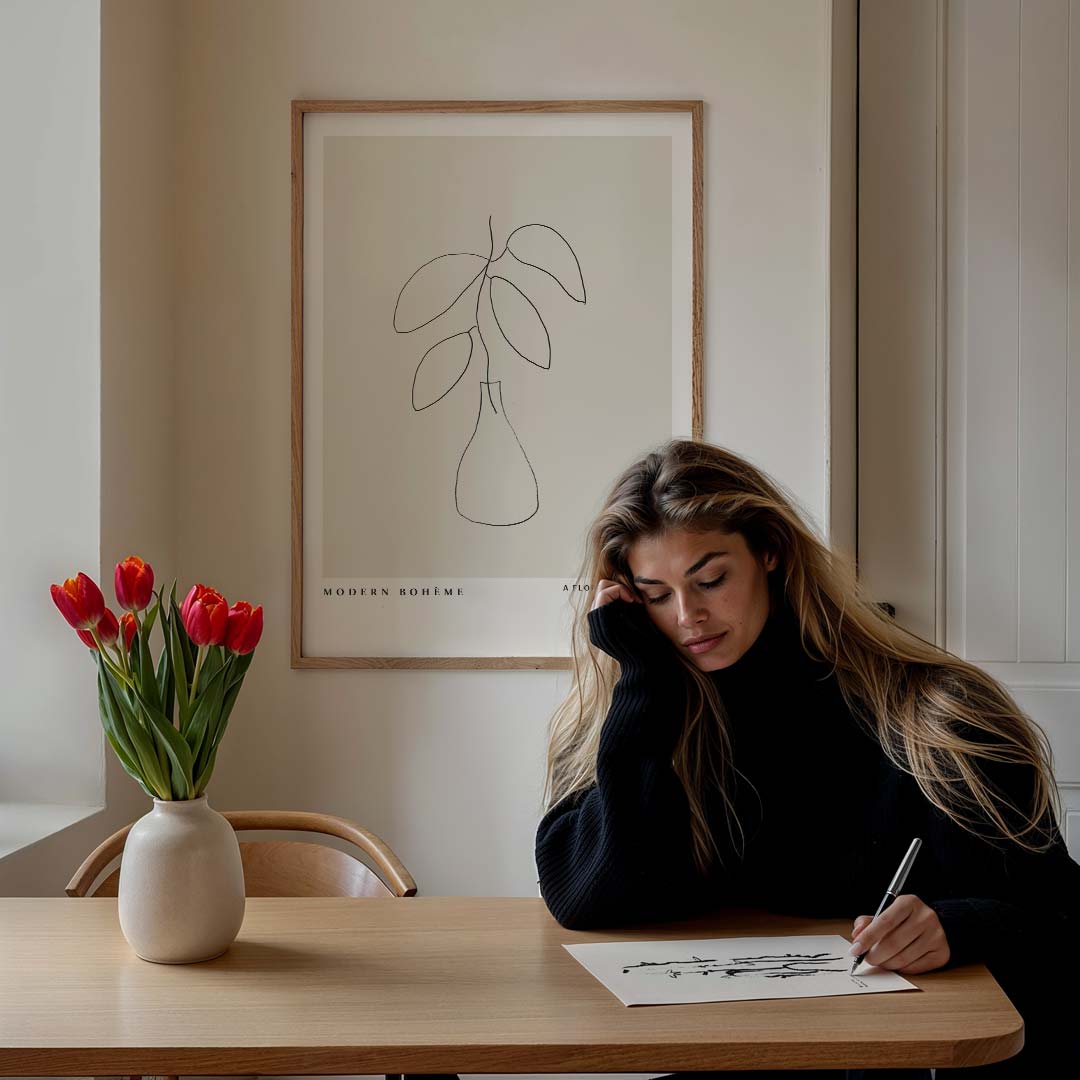 Moderne Boho Botanische Poster-WallArtistic
