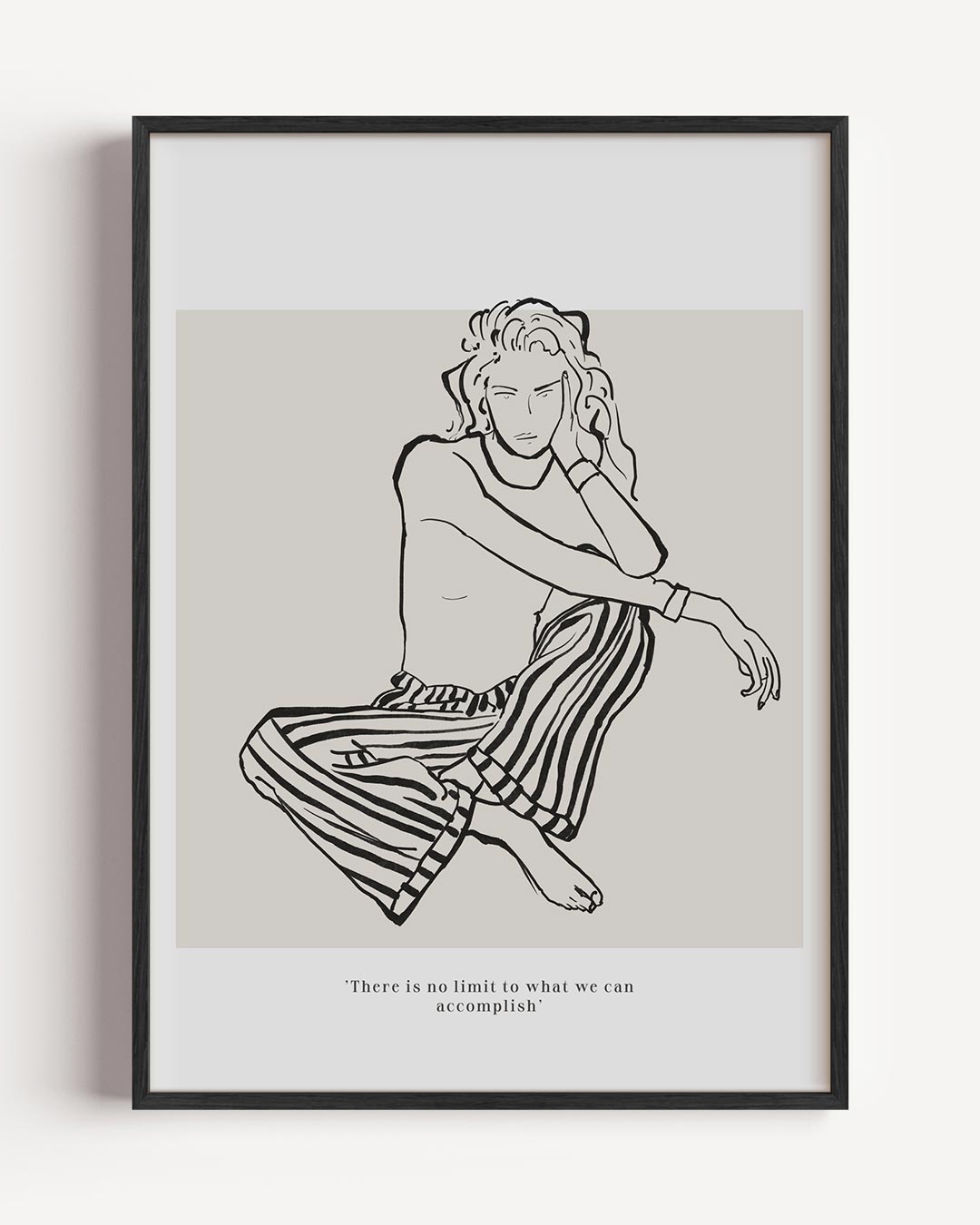 Inspirerende Moderne Lijntekening Poster-WallArtistic