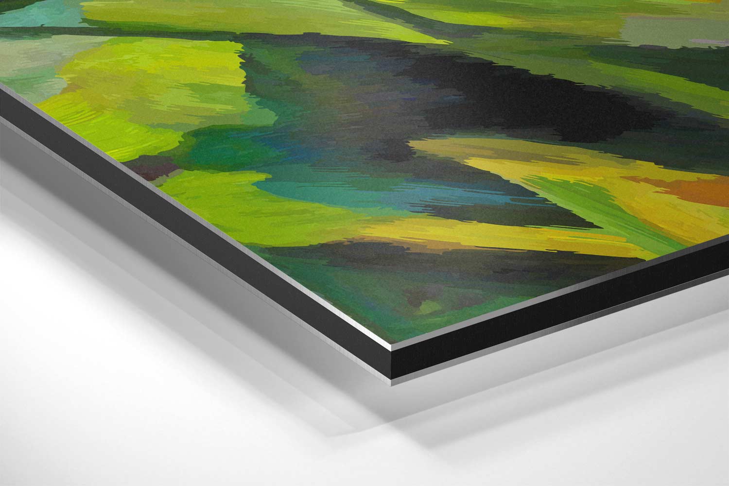 Zonnige Bloemvelden Kunstwerk-canvas-dibond-plexiglas-wanddecoratie-WallArtistic