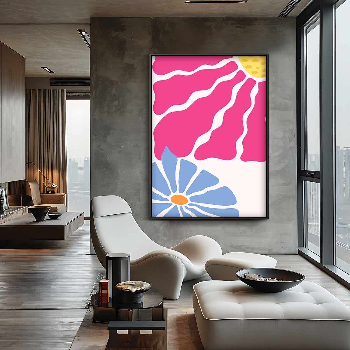 Bloemenpracht in Kleuren Kunstwerk-canvas-dibond-plexiglas-wanddecoratie-WallArtistic