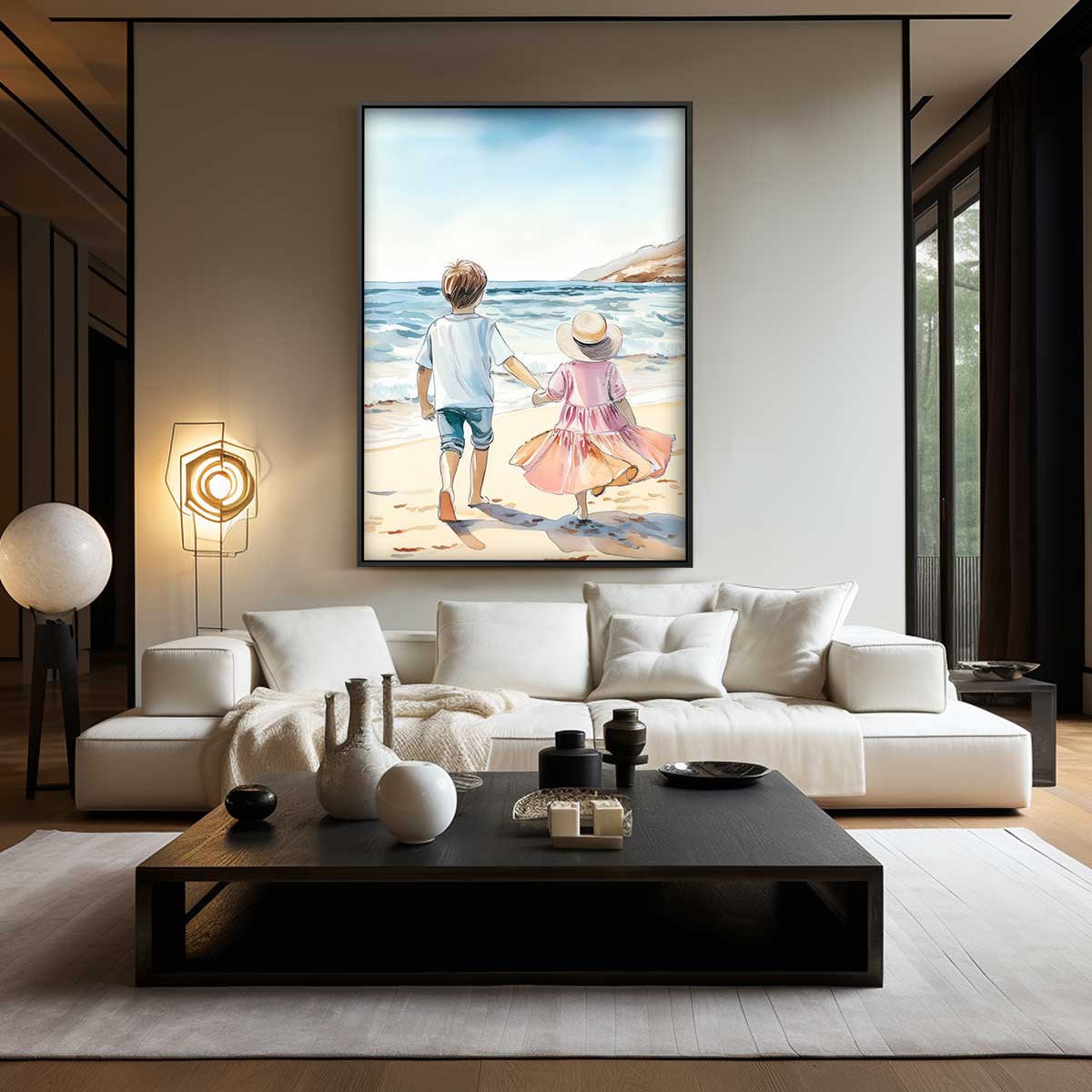 Zonnestraal Avontuur Kunstwerk-canvas-dibond-plexiglas-wanddecoratie-WallArtistic