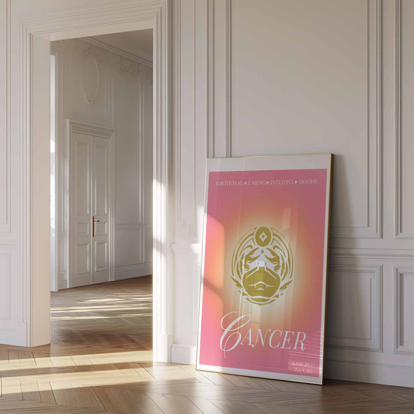 Stijlvolle Kreeft Sterrenbeeld Poster-WallArtistic