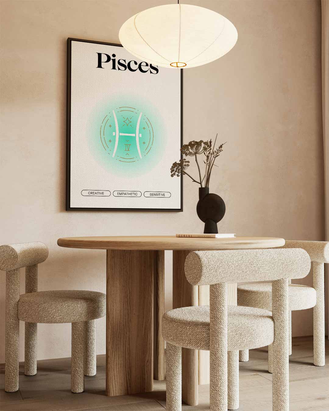 Vissen Sterrenteken Kunstwerk Kunstwerk-canvas-dibond-plexiglas-wanddecoratie-WallArtistic