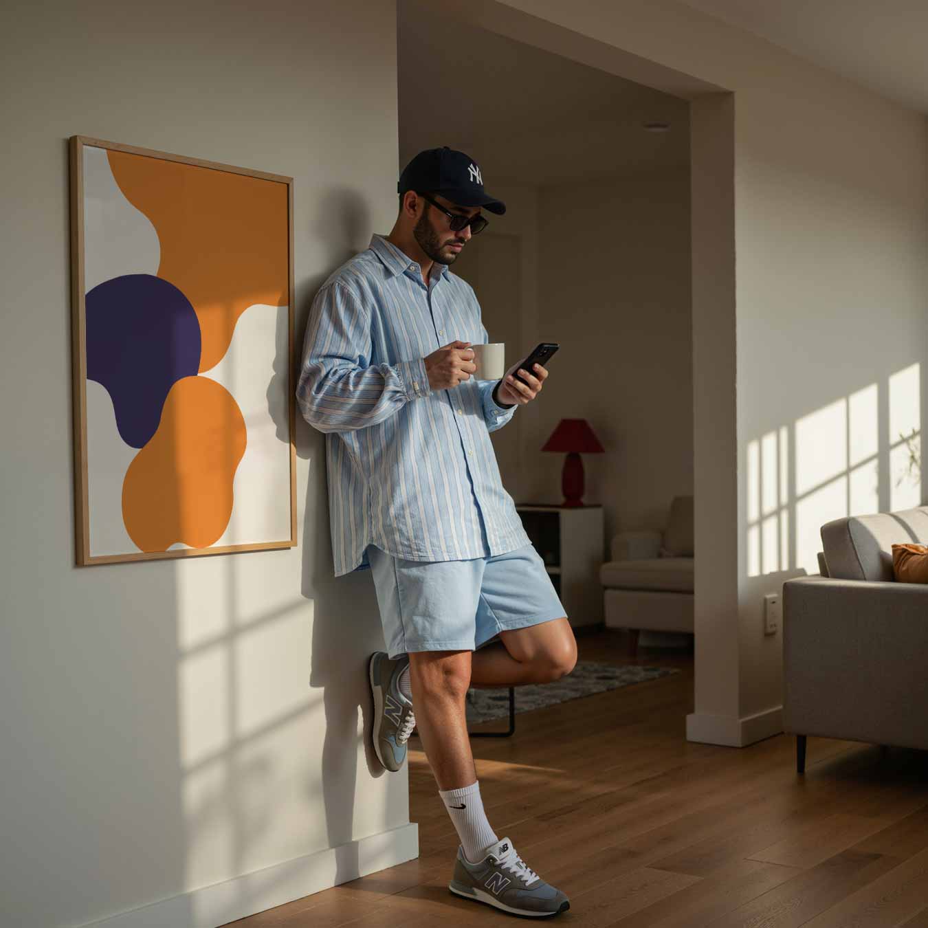 Kleurrijke Abstracte Vormen Poster-WallArtistic