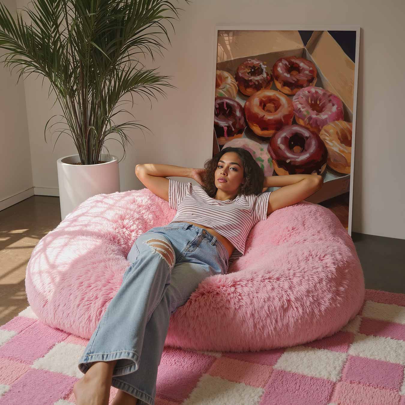 Kleurrijke Donut Traktatie Poster-WallArtistic