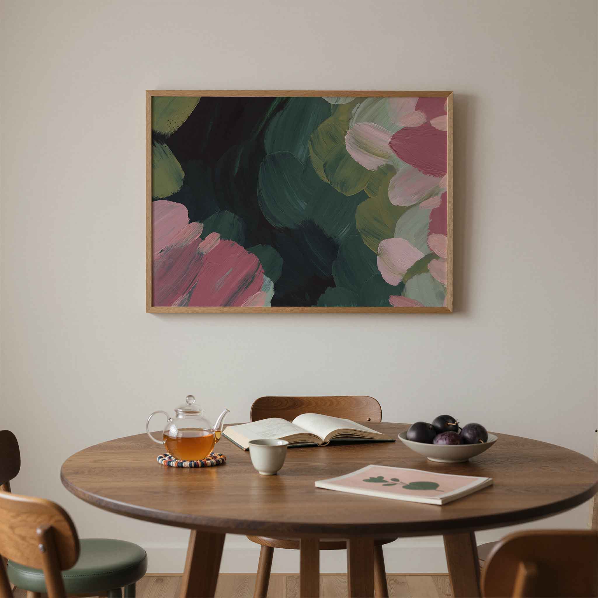 Abstracte bloemen Poster