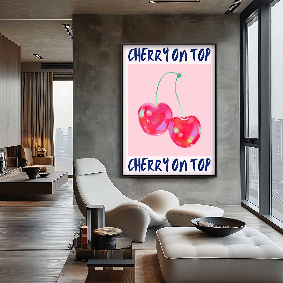 Cherry On Top Kunstwerk-canvas-dibond-plexiglas-wanddecoratie-WallArtistic