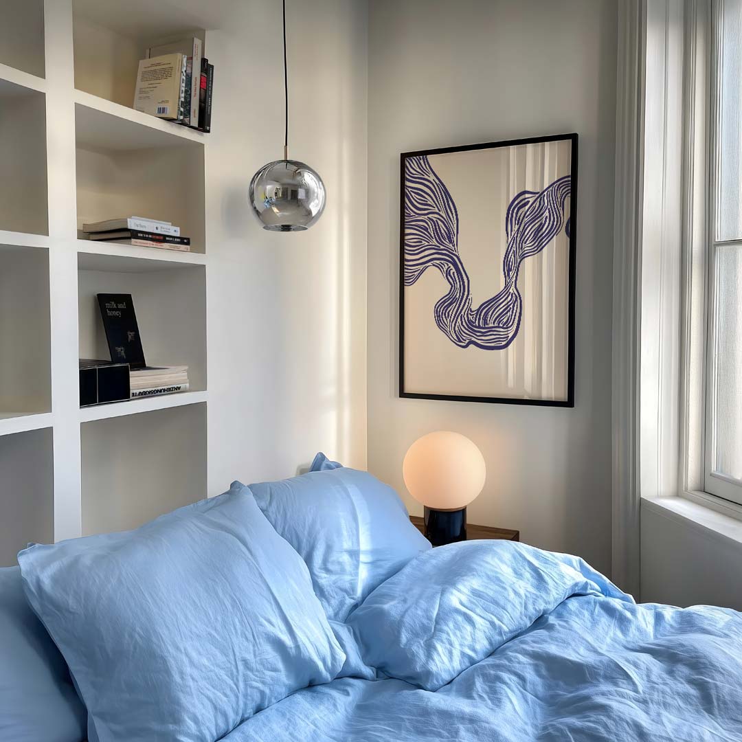 Organische Lijnen Kunstposter-WallArtistic