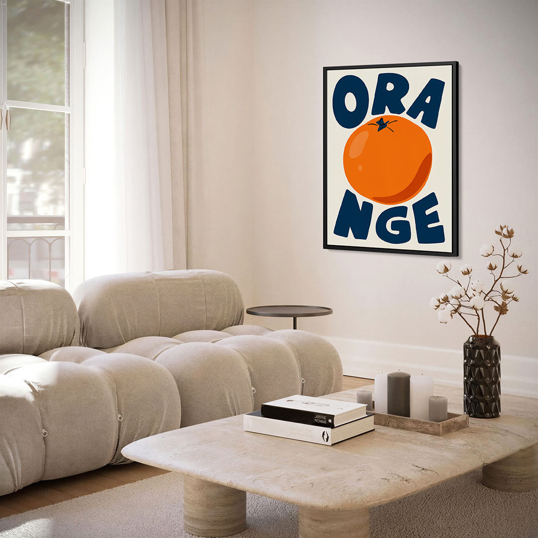 Fruitige typografie Kunstwerk